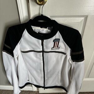 Harley-Davidson Black and White Bomber Jacket